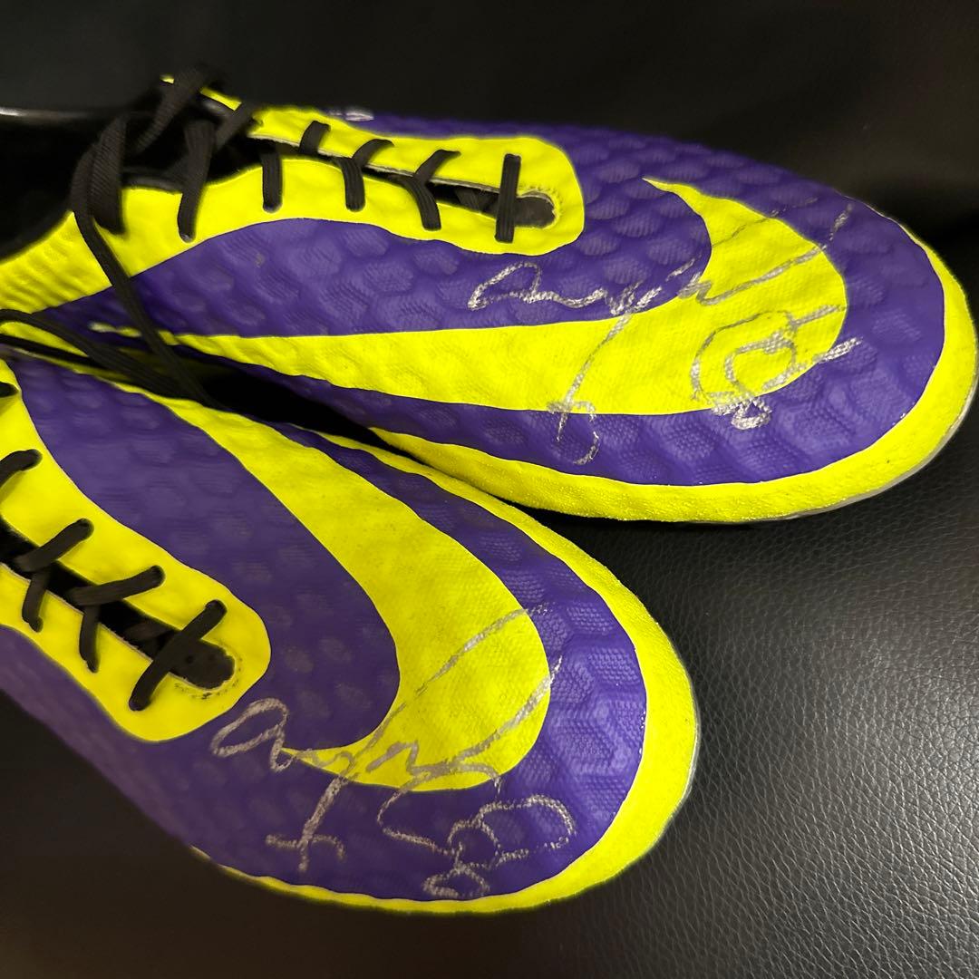 柿谷曜一朗 直筆サイン 実使用スパイク 日本代表 セレッソ大阪 刺繍