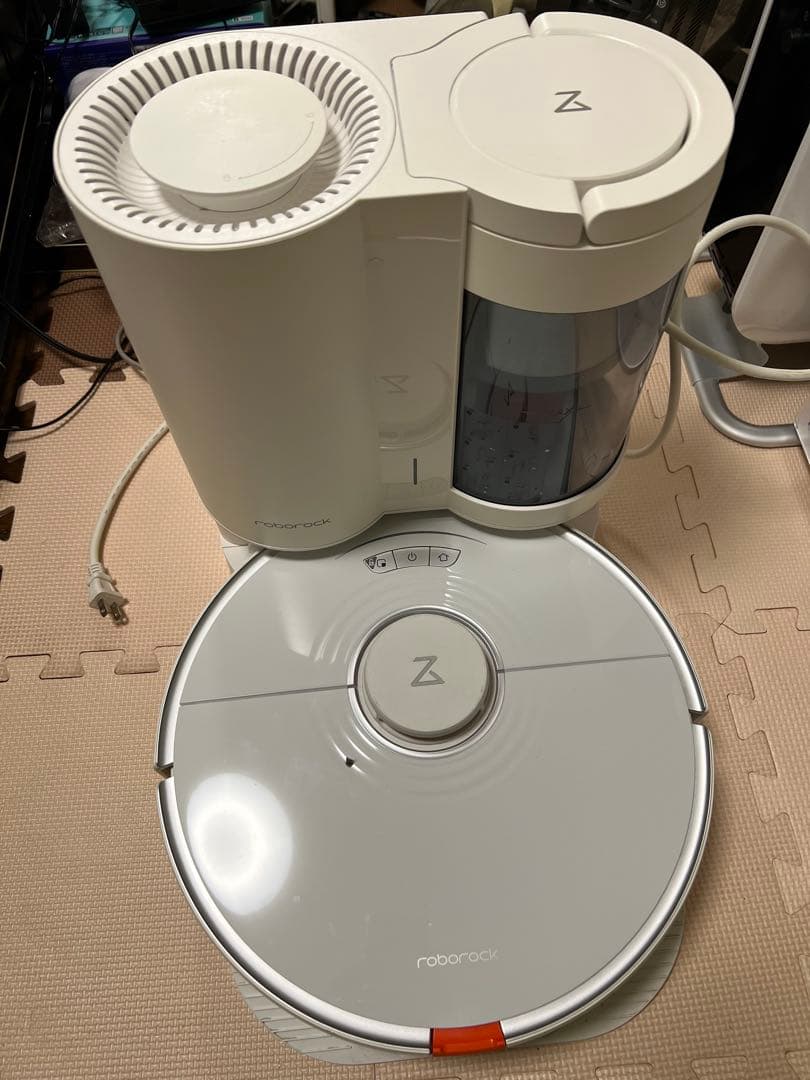 Roborock S7+ ロボット掃除機 バッテリーなし シリーズ初のスマート自動ゴミ収集ドック搭載＆水拭きがさらに進化した