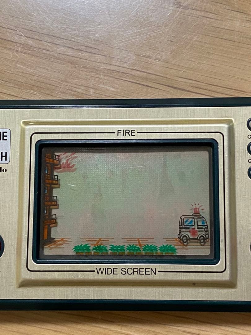 任天堂ゲームウォッチ ワイドスクリーン ファイア - メルカリ