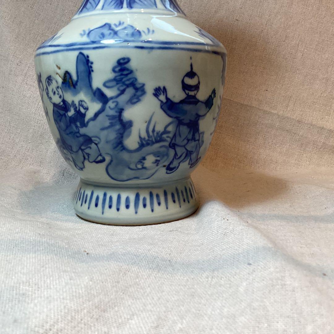大清乾隆年製 青花 磁器壺 - メルカリ
