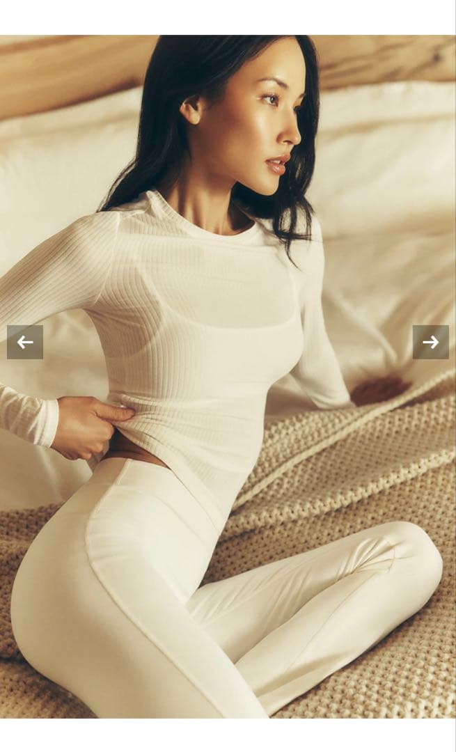 alo yoga リブ Sea Coast ロングスリーブ S タグ付き 新品 - メルカリ