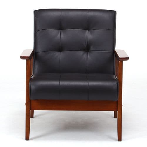 《新品・送料無料》バイキャストPUソファー フレンズ 1P　ダークブラウン