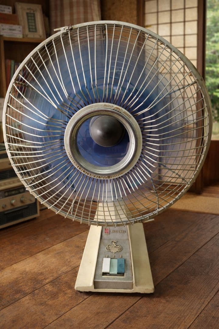 昭和レトロ National 扇風機 F-30CG 青羽根 オブジェ - メルカリ