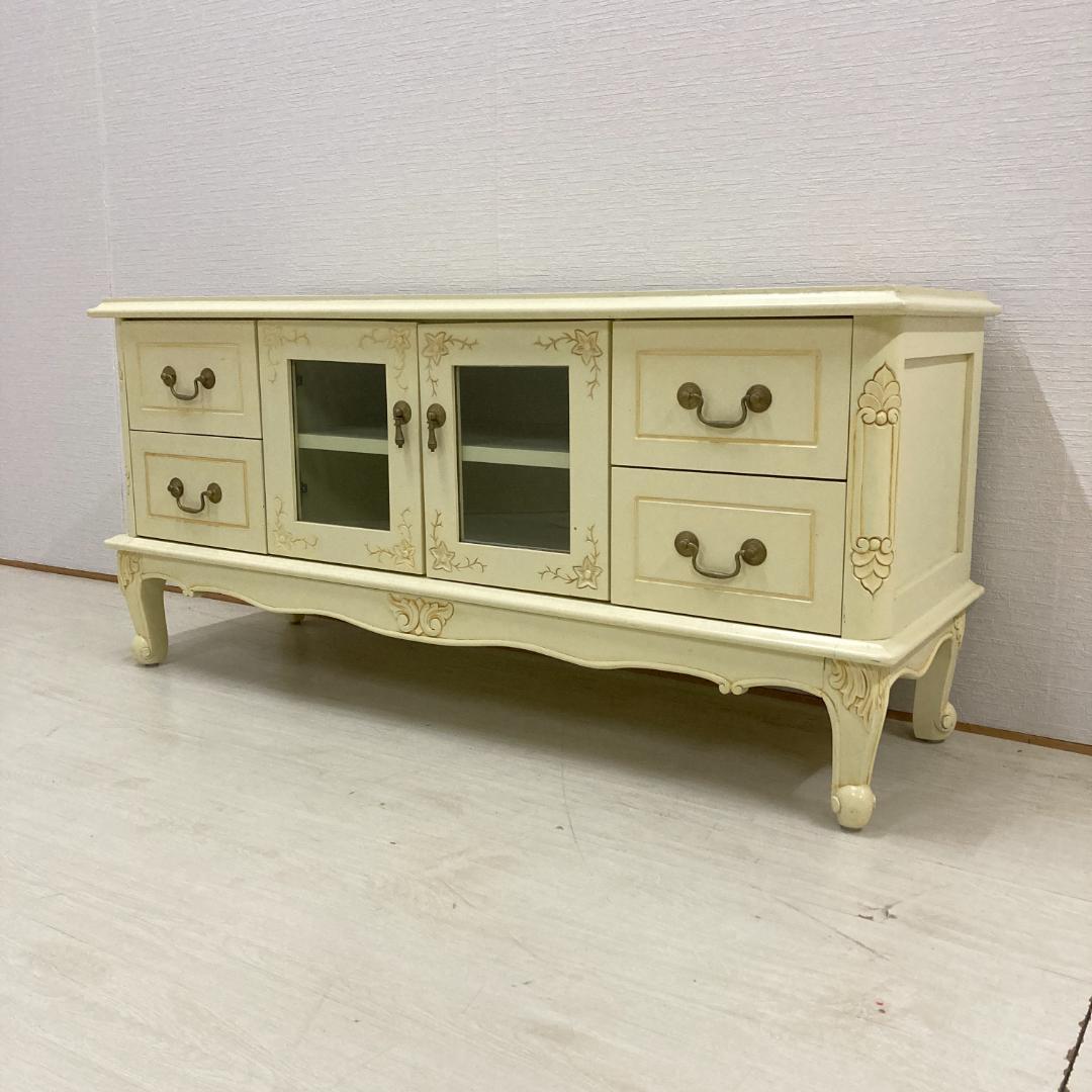 アンティーク調　テレビボード　テレビ台　ローボード　クラシック　猫脚　彫刻 楽天市場】最大3000円OFFクーポン配布中 03/10(火)00:00〜 テレビ