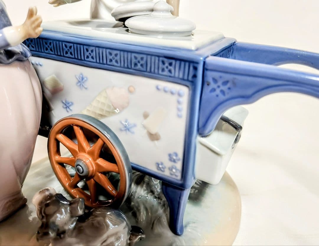 リヤドロ【美品・訳あり】フィギュリン《素敵なアイスクリーム屋さん》No5325