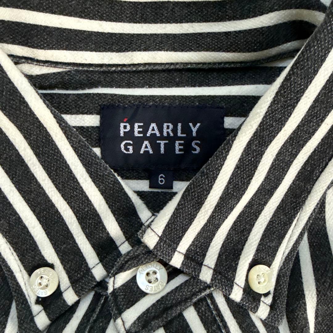 PEARLY GATES ストライプシャツ サイズ6 - メルカリ