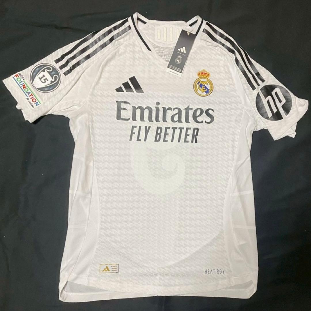 正規品／オーセンティック】レアル24-25 ホーム #9エムバペフルパッチ