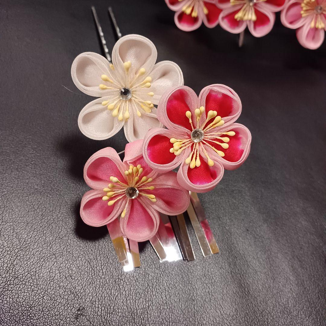 豪華【高島屋】七五三 勝山かんざし 髪飾り 3点セット 日本髪 簪