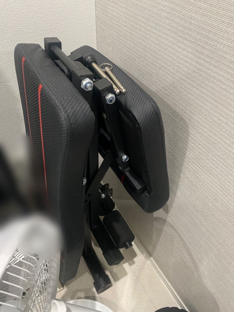 ベンチプレスセット 折りたたみ式トレーニングベンチ 黒 ダンベル バーベルセット スターターパック / ラバーバーベルセット50kg シャフト180cm・160cm