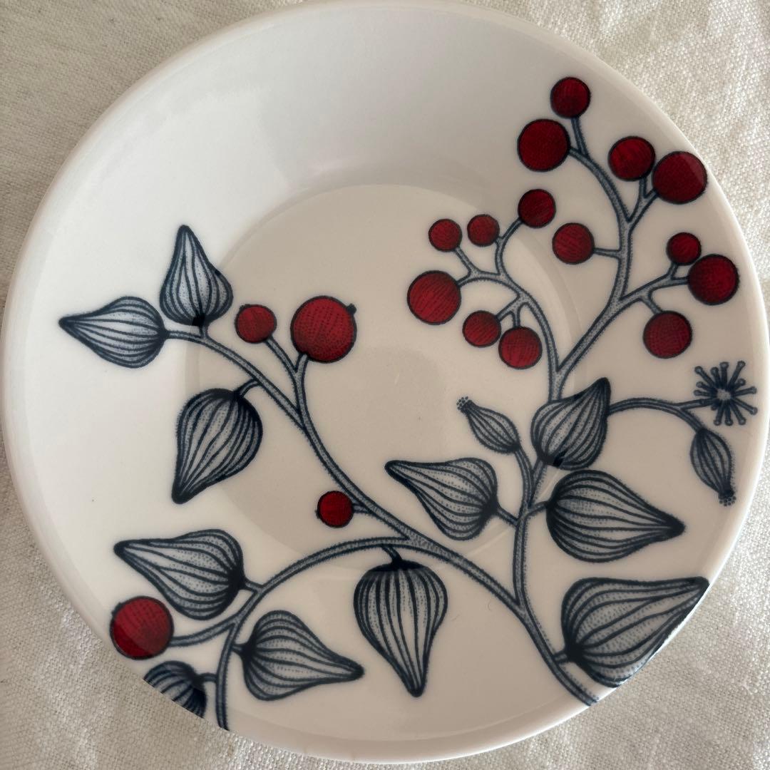 ARABIA　ルノ　フロストベリー　プレート　11.5cm　5枚セット