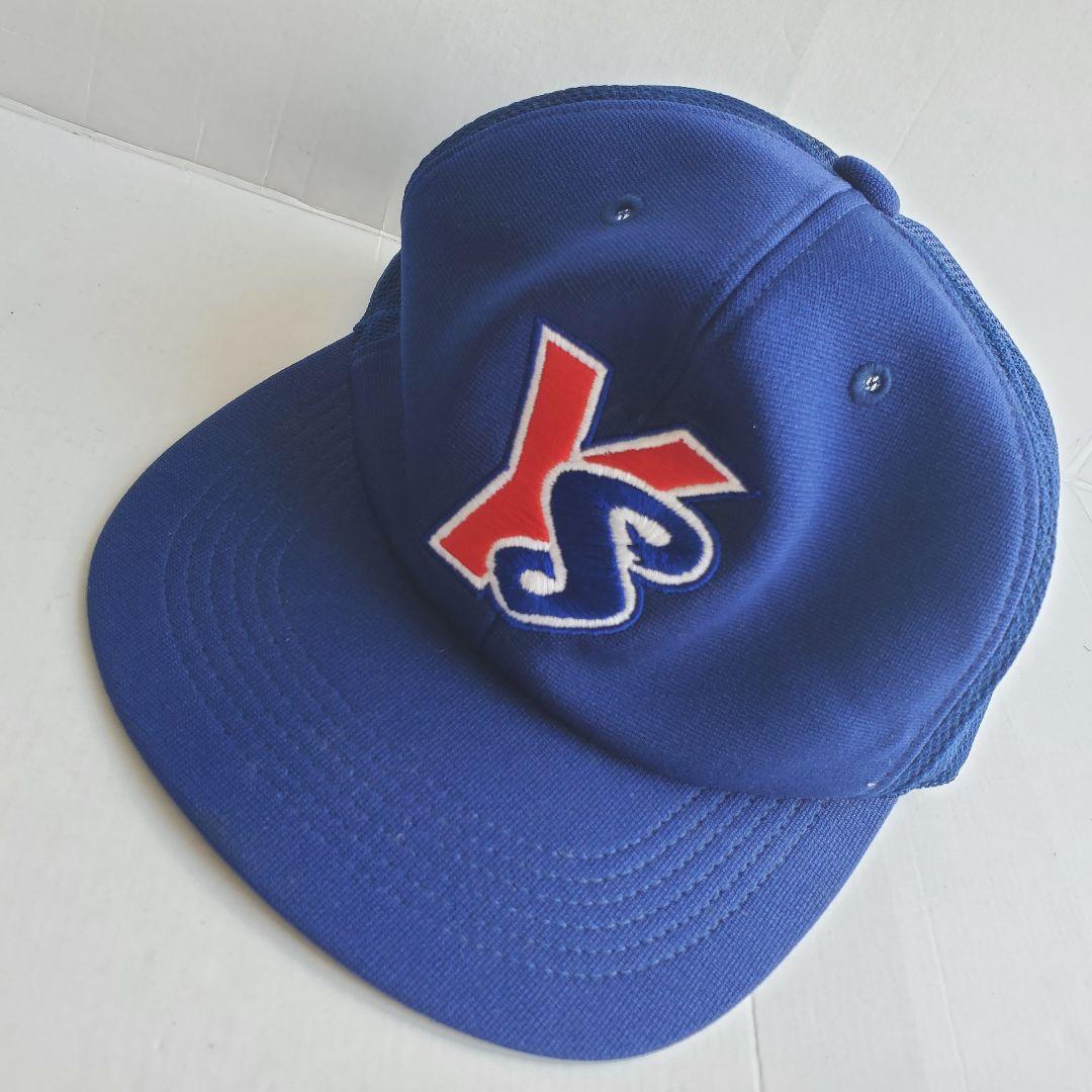 80's 90's ヤクルトスワローズ キャップ 帽子 昭和レトロ 旧ロゴ 紺