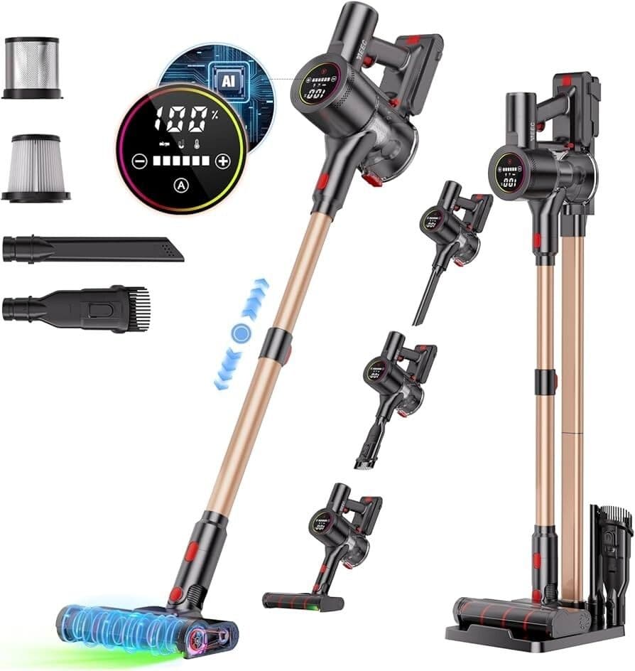 新品 コードレス掃除機 独立モーター自走式！90Kpa強力吸引 70分連続