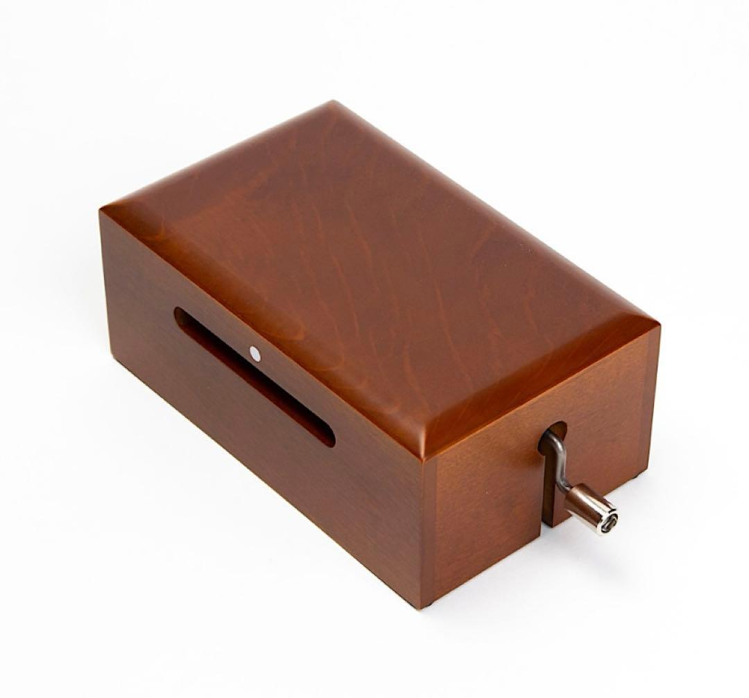 オルガニート20弁 手回しオルゴール カード5枚付き カード式 TDM-BOX オルガニート TDM-BOX ブラウン：おもちゃ：百町森