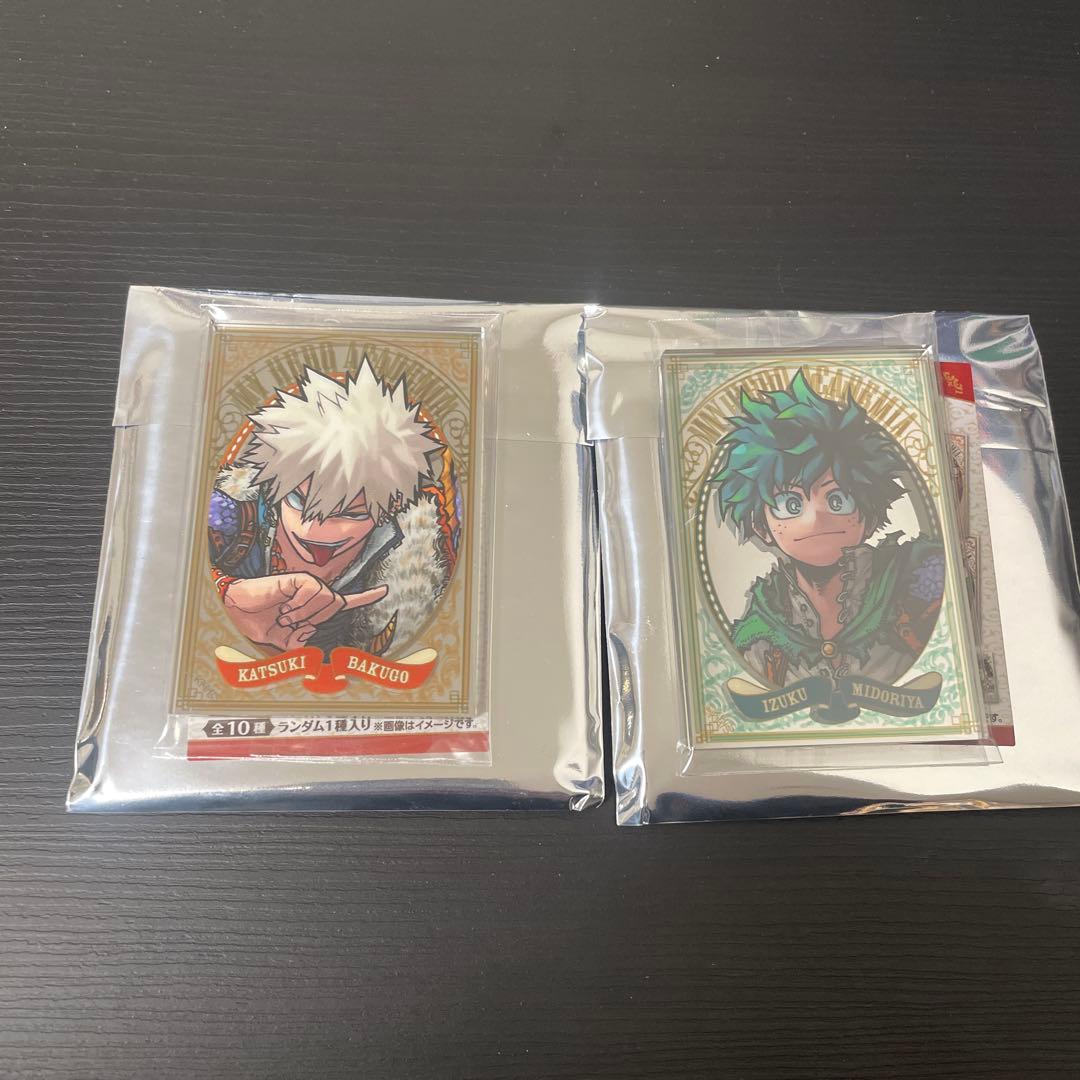 ヒロアカ パブミラー風アクリルステッカー 十傑 爆豪勝己 緑谷出久