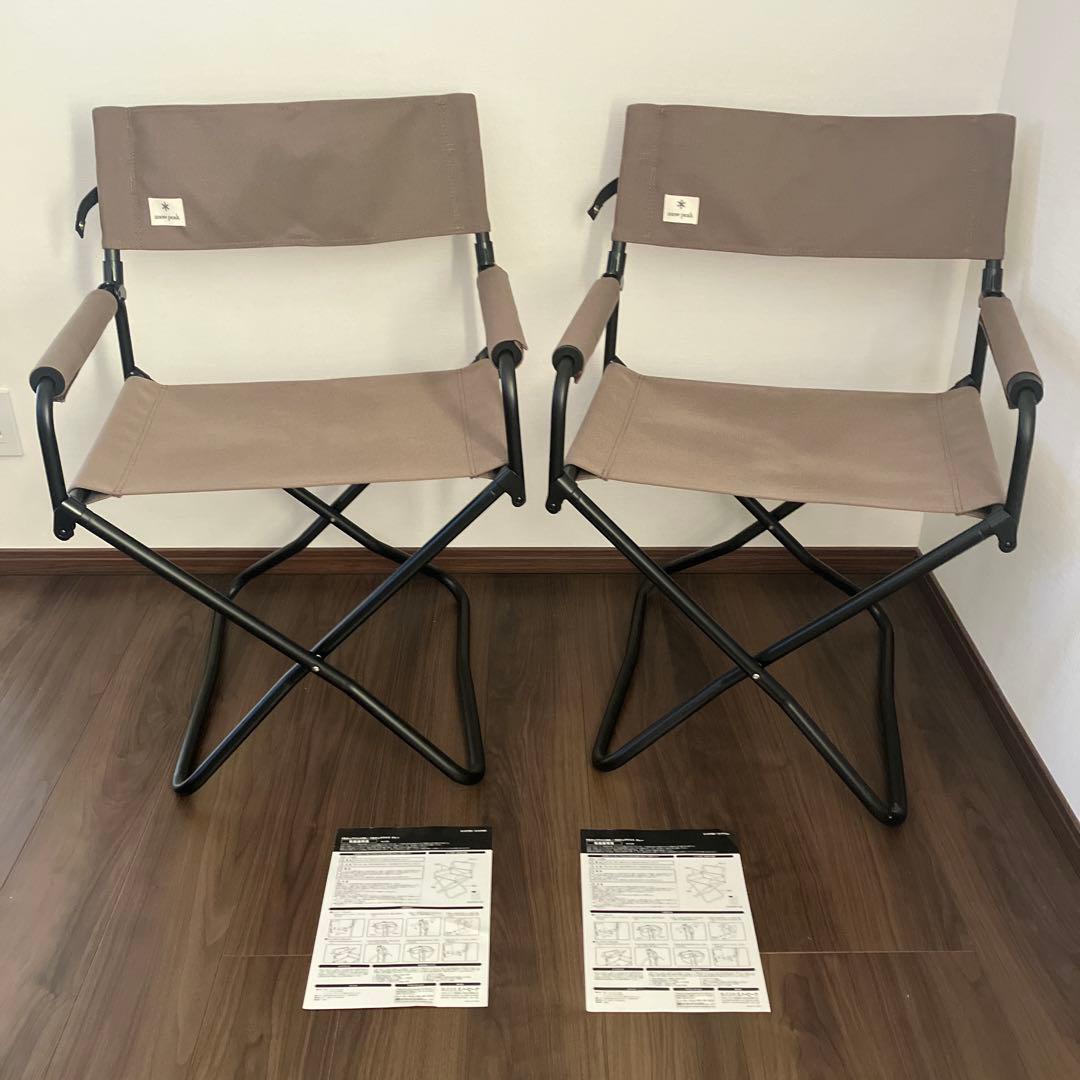 スノーピーク FDチェアワイド グレー 二脚 取扱説明書付き　匿名配送 FDチェアワイド グレー| スノーピーク(Snow Peak)