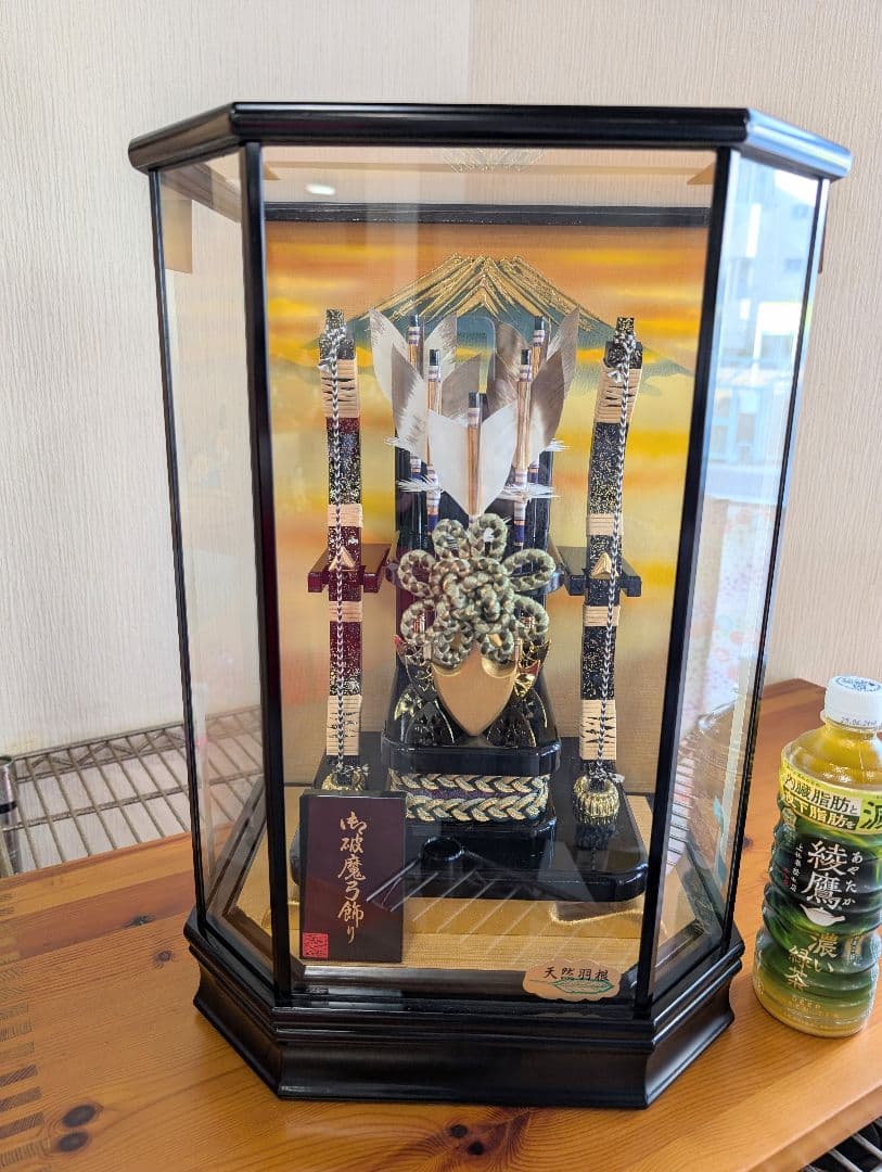 螢 破魔弓 ガラスケース 正月飾り お正月 五月人形 兜飾り 鎧飾り 男の子3 破魔弓 おしゃれ 破魔矢 初正月 お洒落 かっこいい モダン お祝い 20号