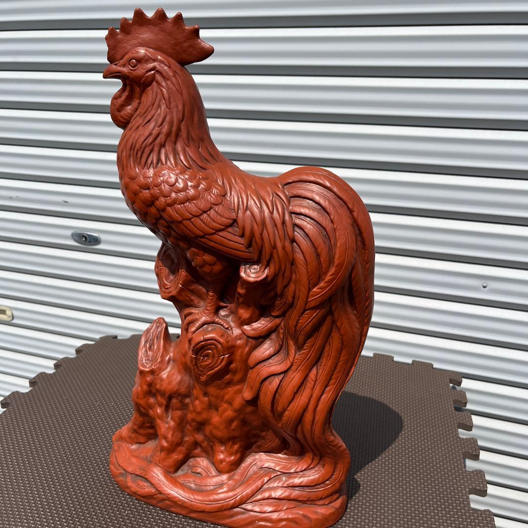 茶色 陶器製 ニワトリ彫刻 公式】アンティーク家具ラフジュ工房商品詳細ページアンティーク雑貨