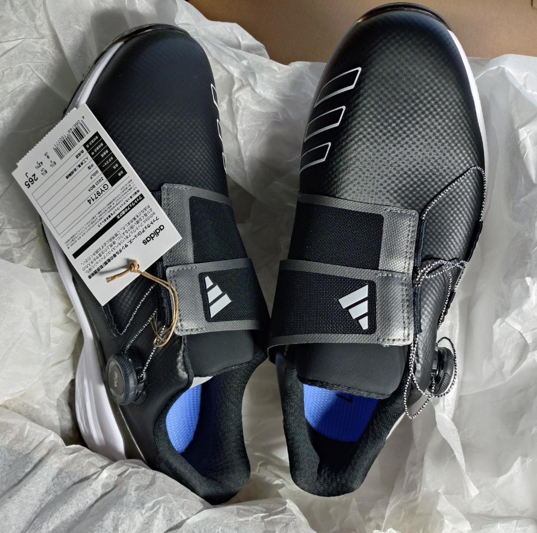 ・ 新品 adidas ゴルフシューズ GY9714 26.5cm BOA
