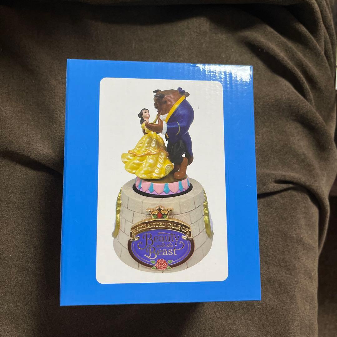 4/12で商品削除 美女と野獣 オルゴール プリザーブドフラワーが入ったドームローズのオルゴール「美女と野獣