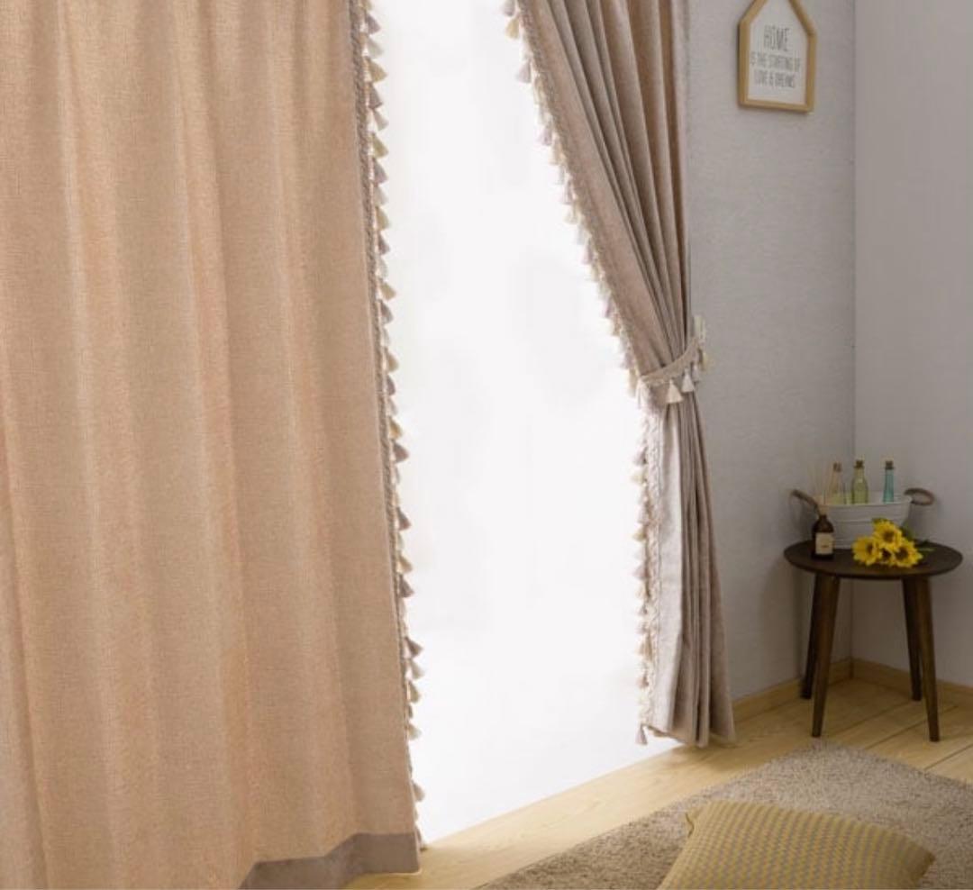 ニトリカーテン トリム ベージュ 178×100×2枚 - メルカリ