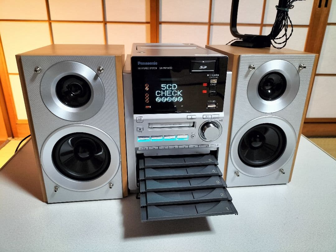 panasonicミニコンポSA-PM730SDリモコン取扱い説明書付き - メルカリ