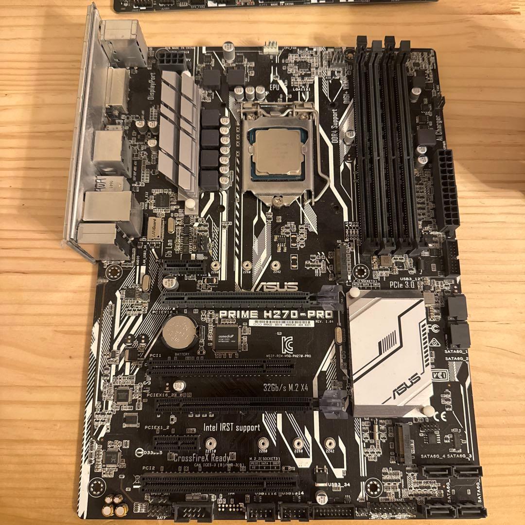 Intel Core i7-7700K asus h270pro 難あり - メルカリ