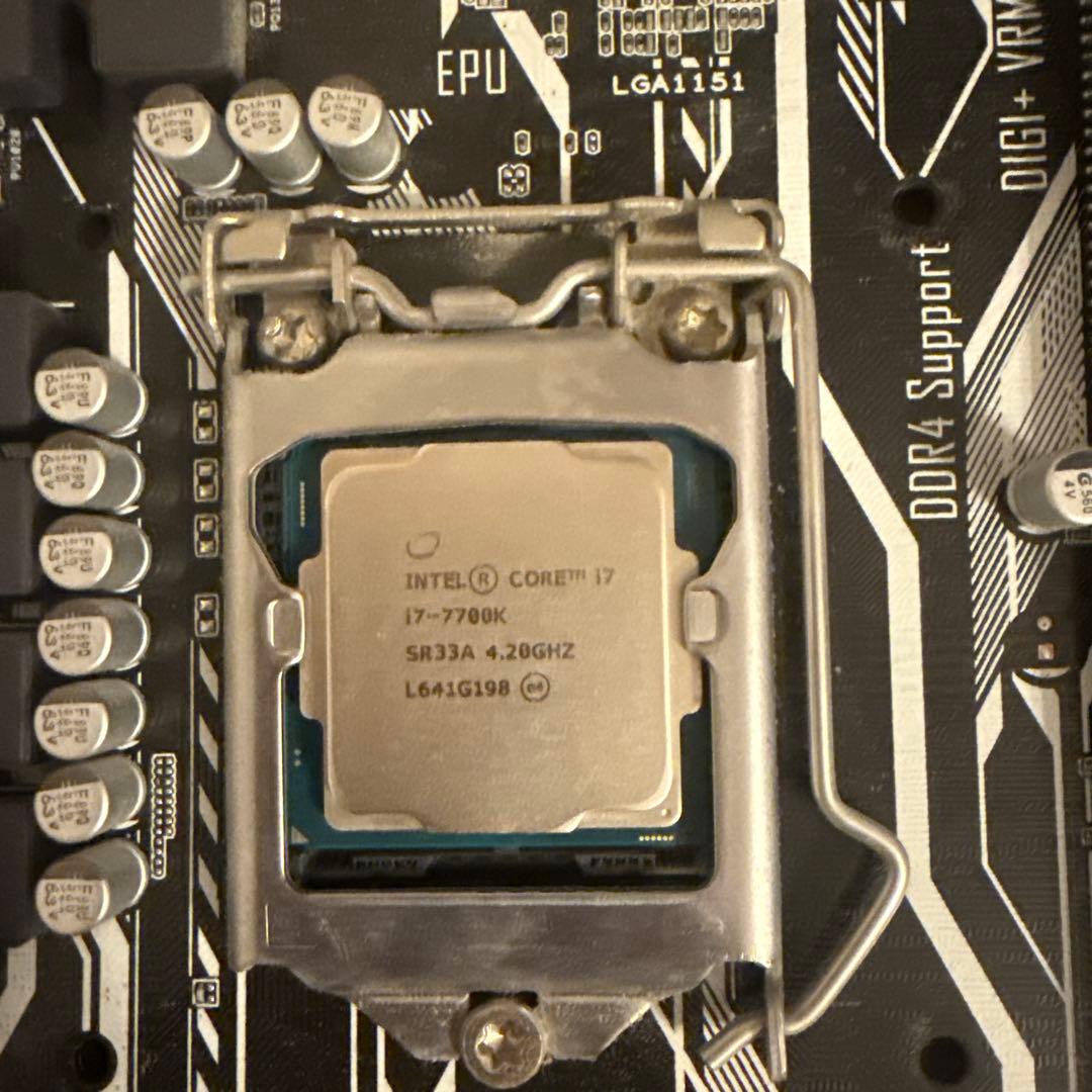 Intel Core i7-7700K asus h270pro 難あり - メルカリ