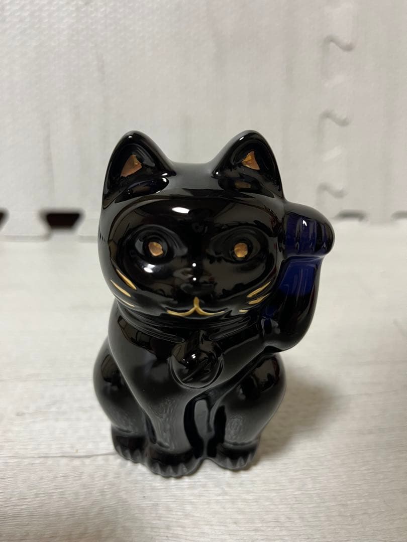 Baccarat バカラ まねきねこ 招き猫 ミッドナイト 座布団有り - メルカリ
