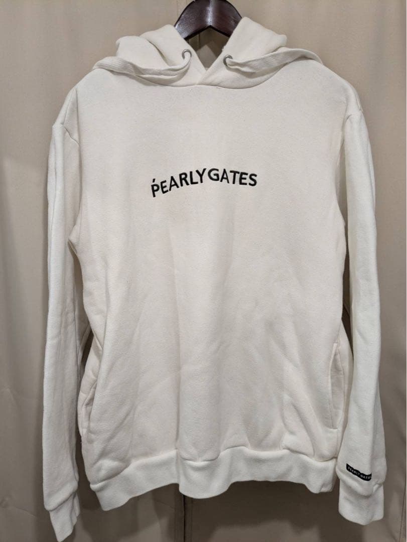 PEARLY GATES フード付き パーカー 89 ホワイト - メルカリ