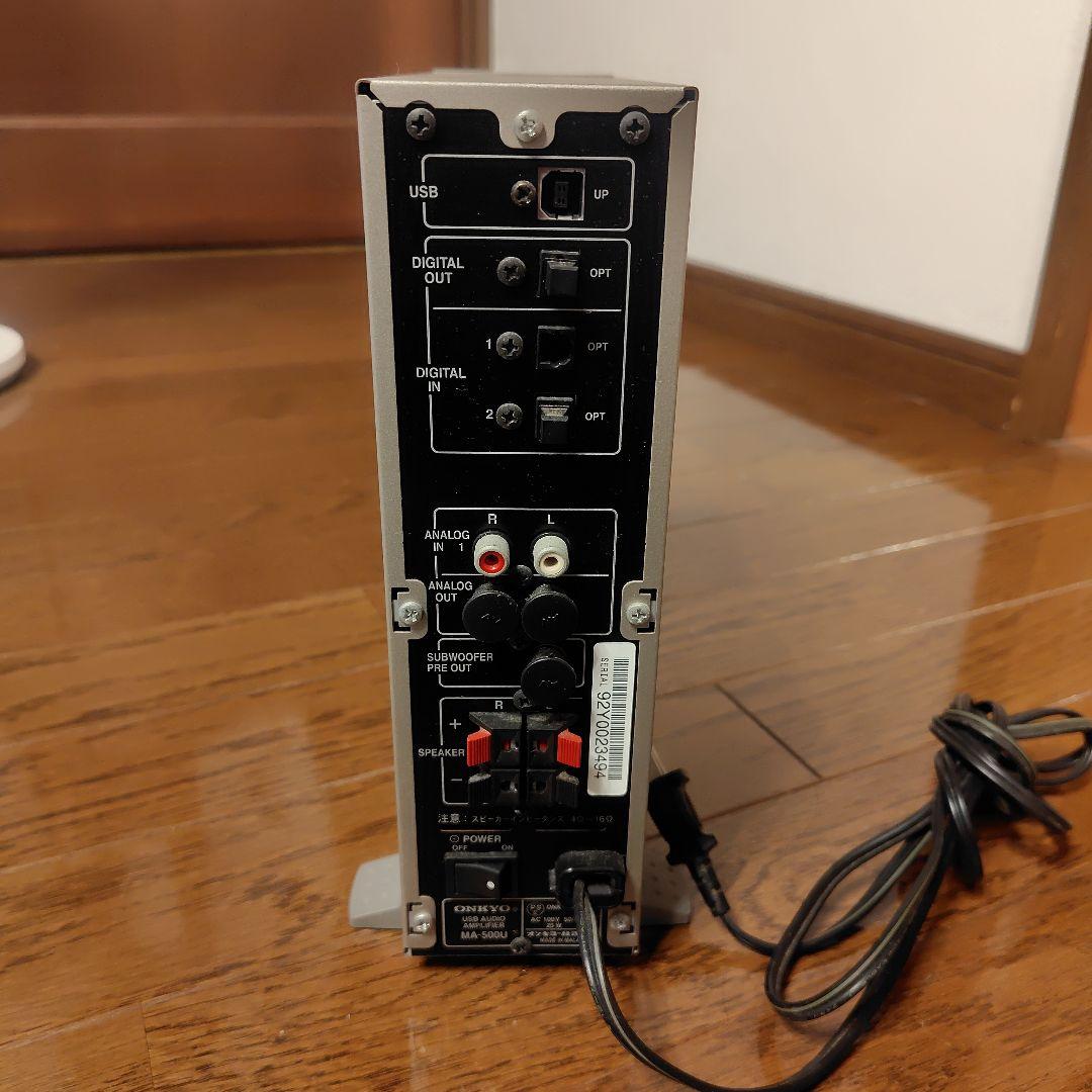 ONKYO製オーディオアンプMA-500U、スピーカーMS-500、ケーブル - メルカリ