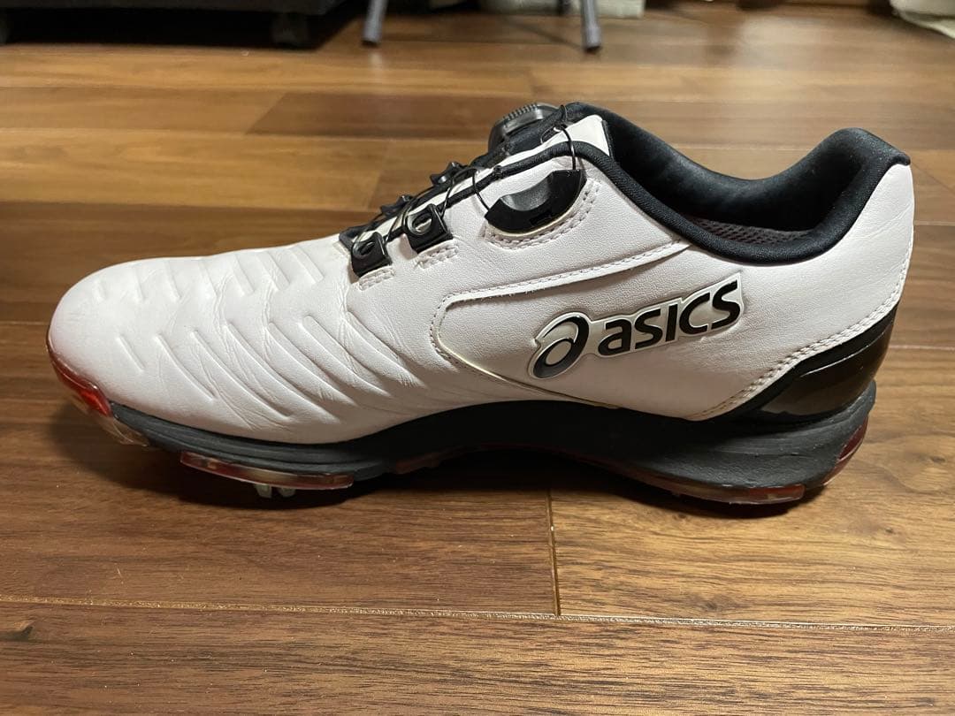 ゴルフシューズ　asics TGN919 ホワイト/ブラック　25.0cm