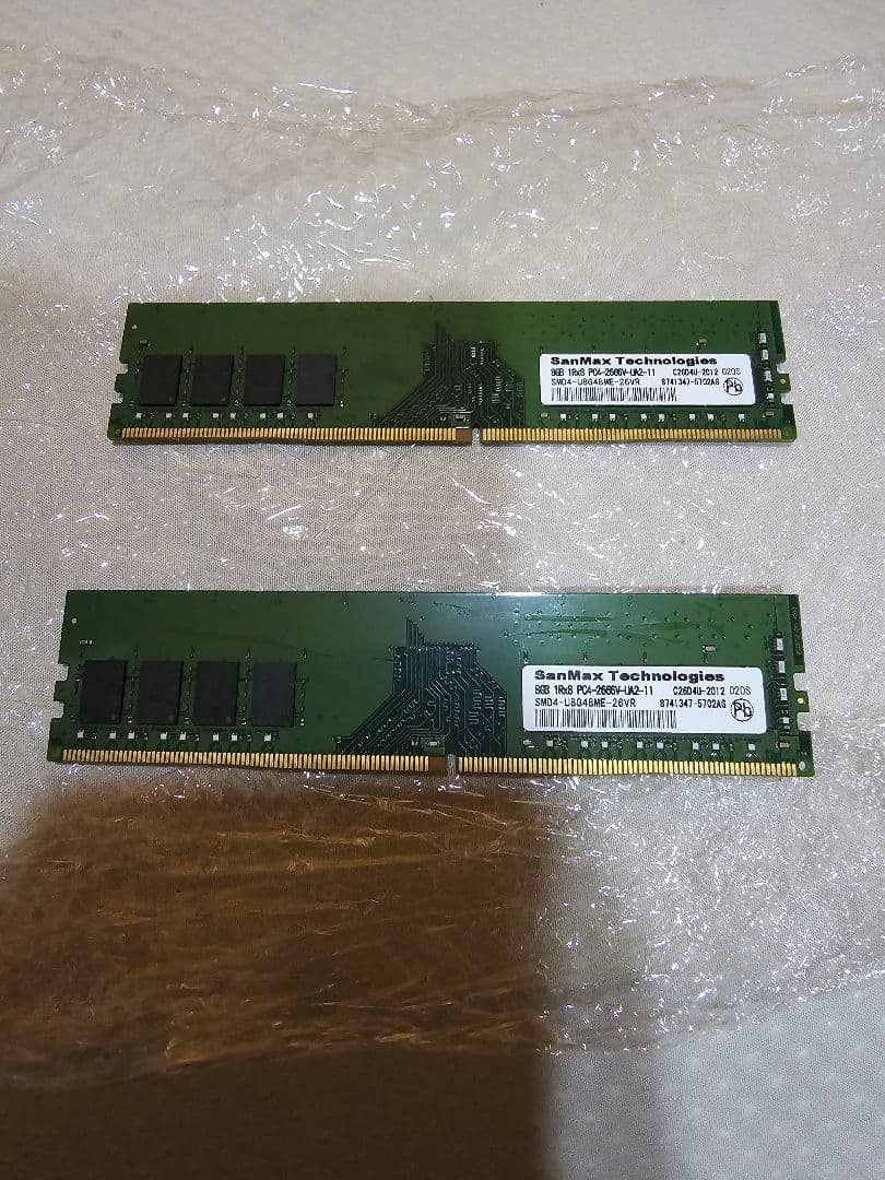 SanMax Technologies DDR4 8GB メモリ 2枚セット - メルカリ