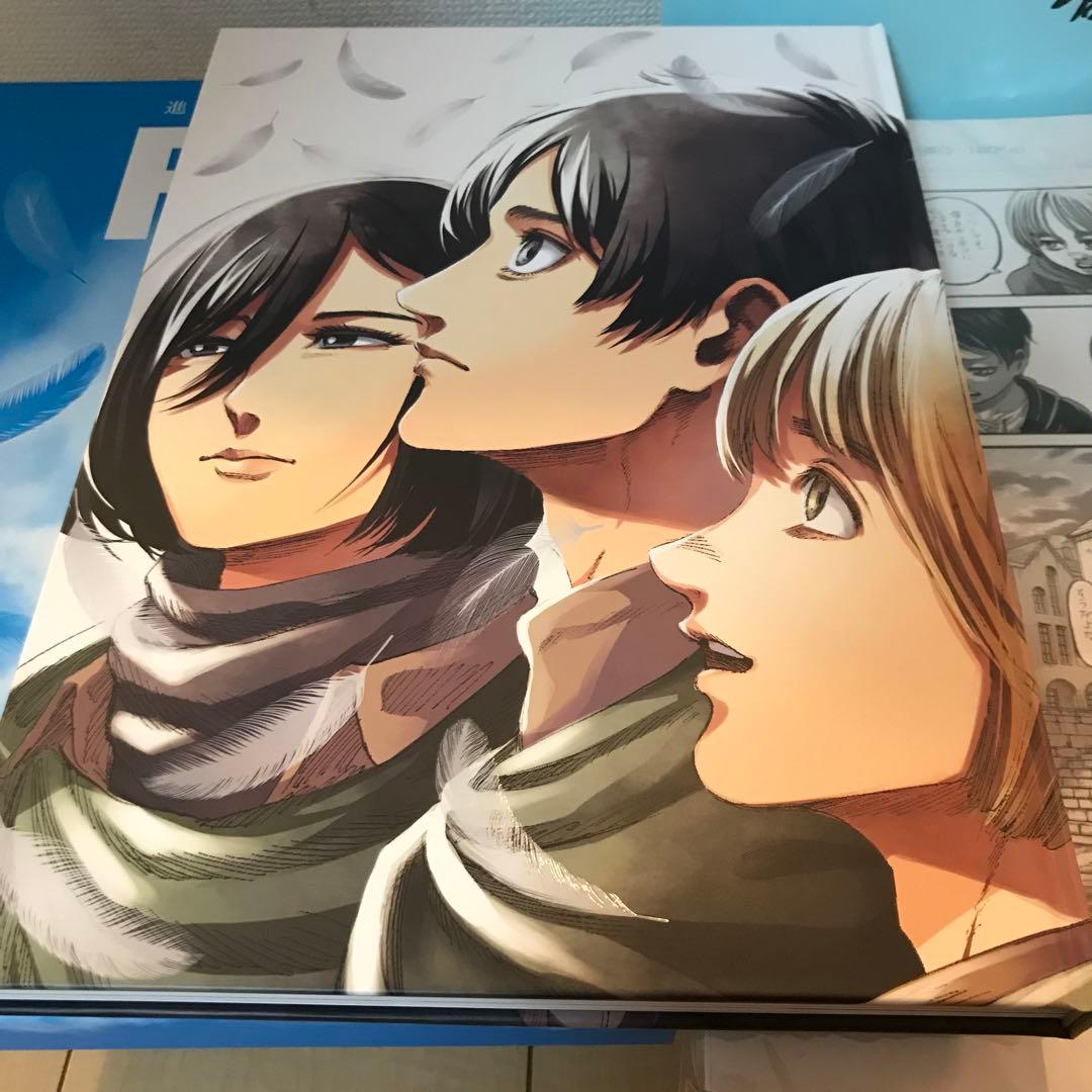 進撃の巨人 画集 FLY 複製原画 ミカサのマフラー エレンの鍵 - メルカリ