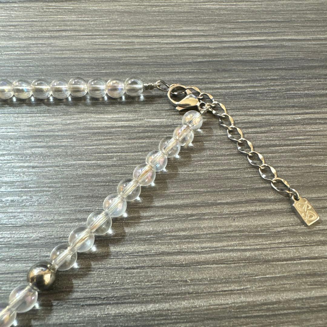 ファイテン チタン水晶ネックレス（5mm）40cm マラソン ランニング