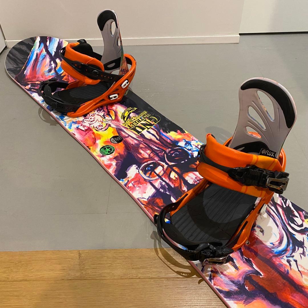 GNU スノーボード 145cm 多色アートデザイン - メルカリ