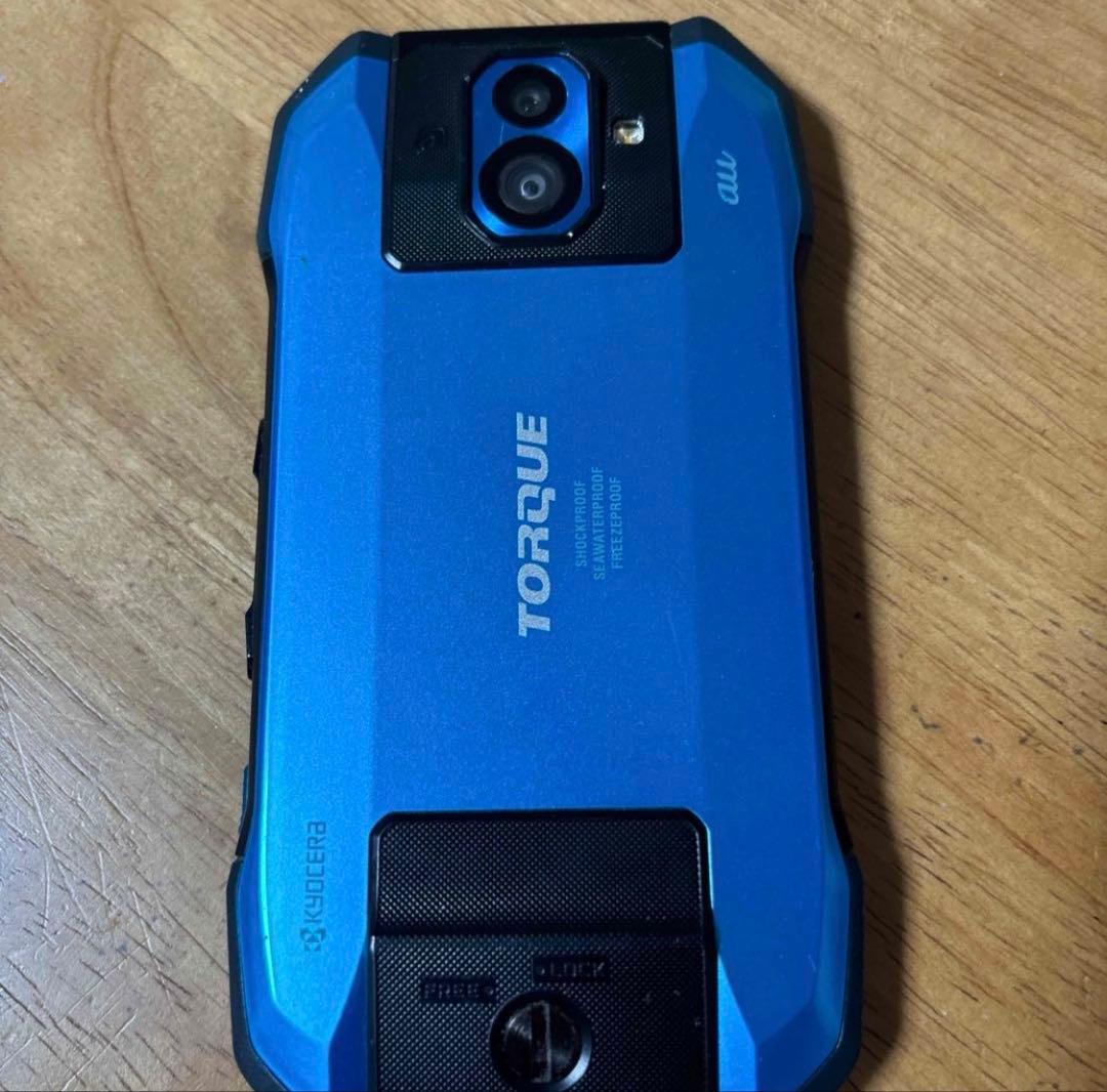 新品/限定品 ジャンク品 au TORQUE G04 ブルー 京セラ KYV46 ブルー