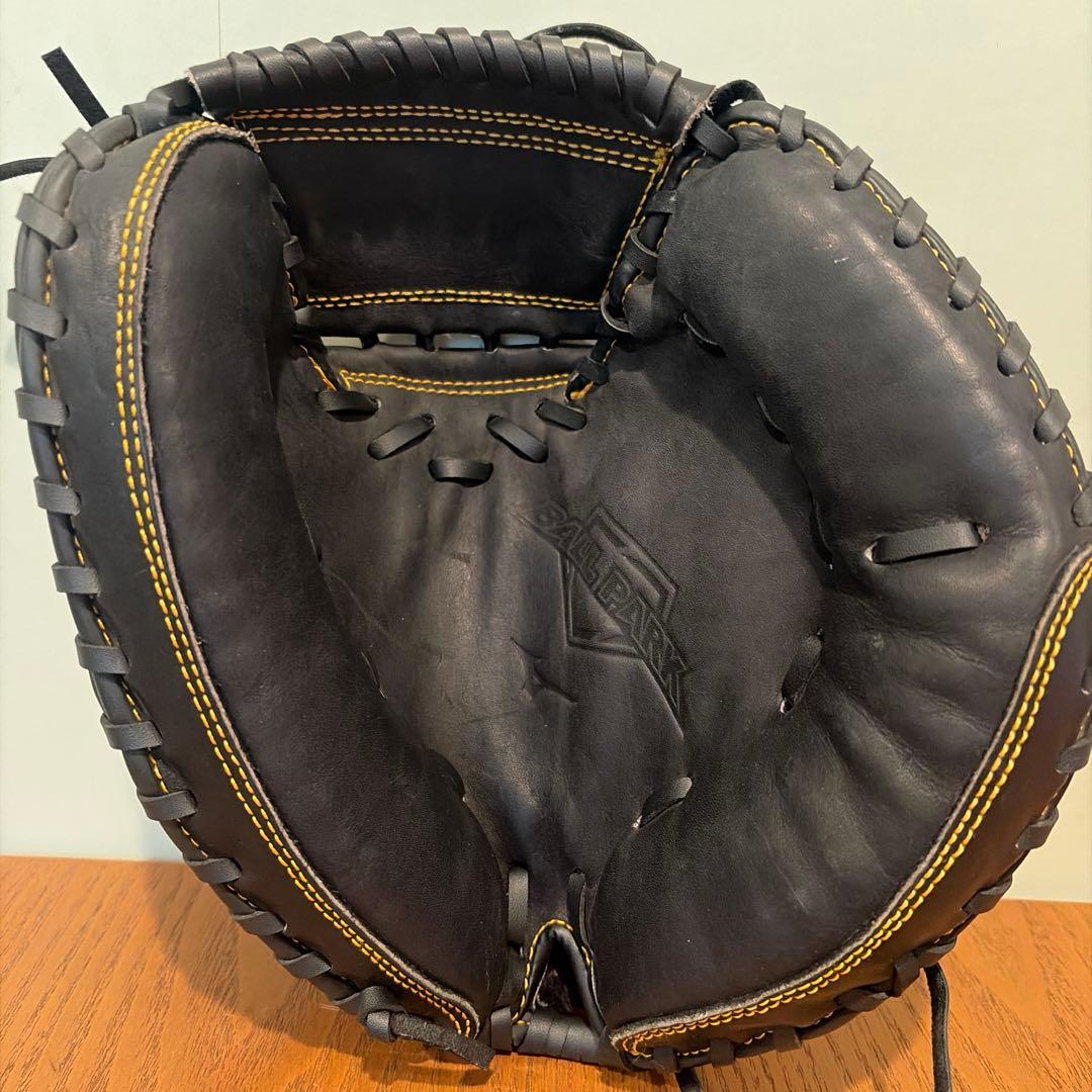 黒 レザー 軟式野球グローブ 学童用キャッチャーミット - メルカリ