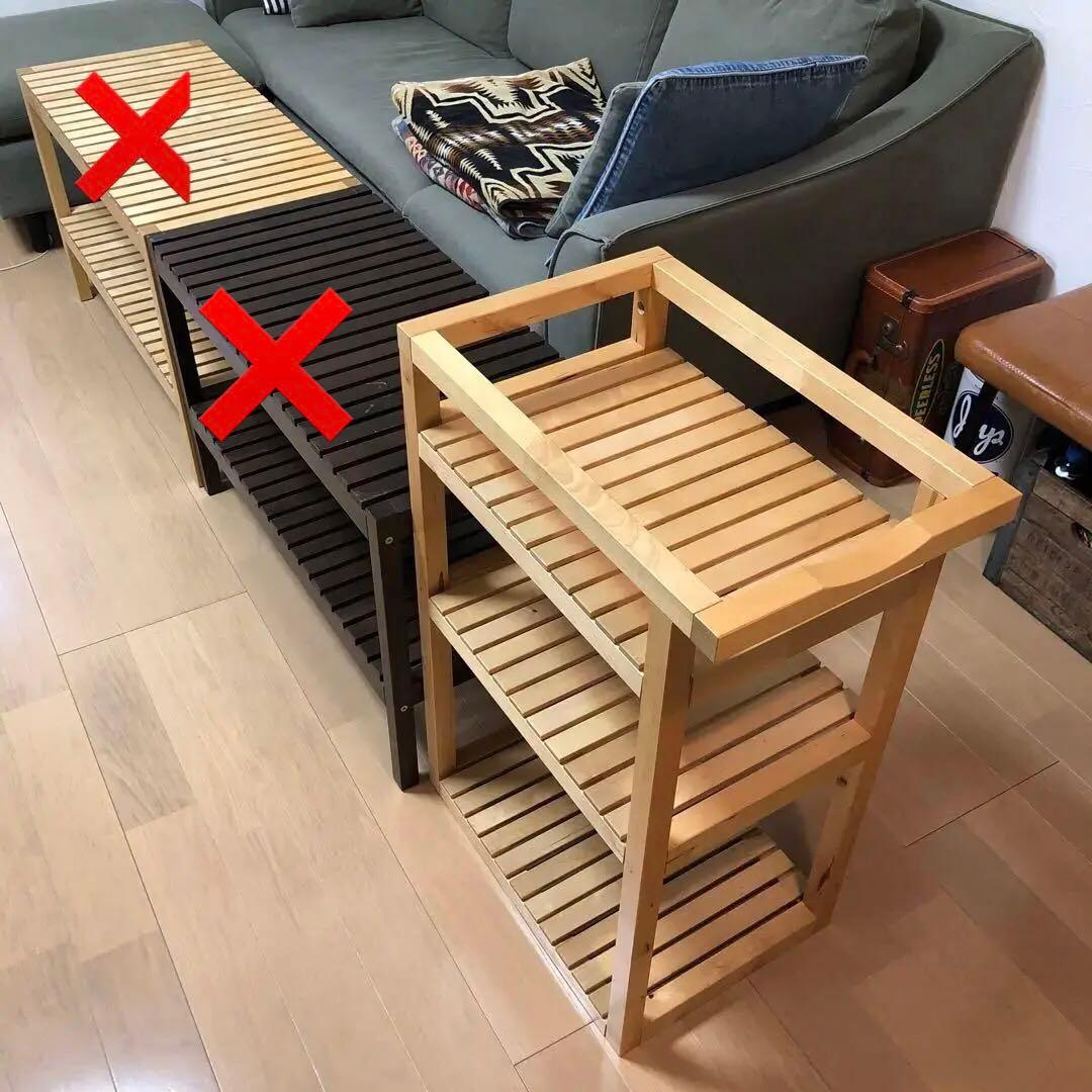 廃盤品】IKEA モルゲル MOLGER 棚 木製ラック - メルカリ