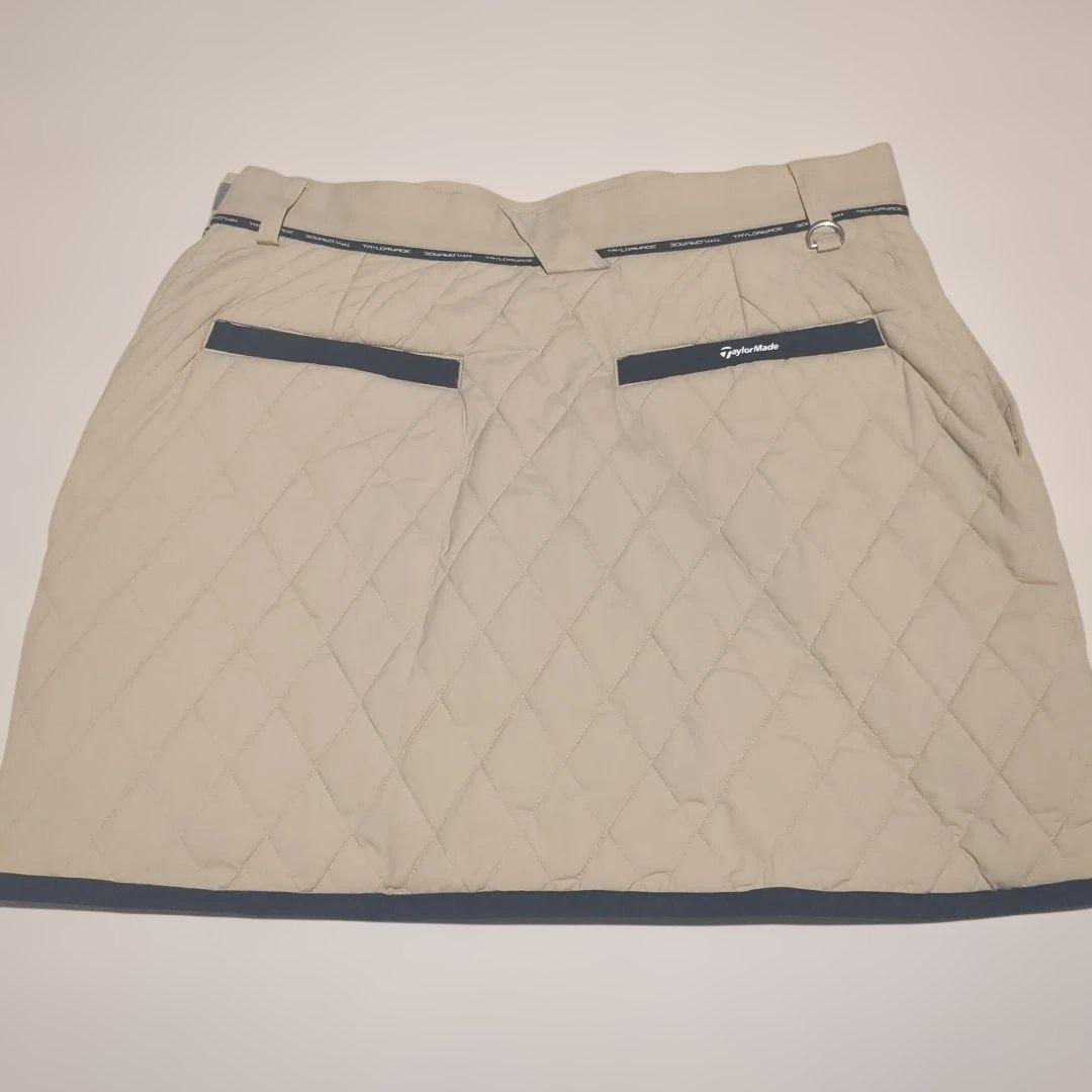 TaylorMade キルティングスカート ベージュ 67cm Lサイズ 防寒