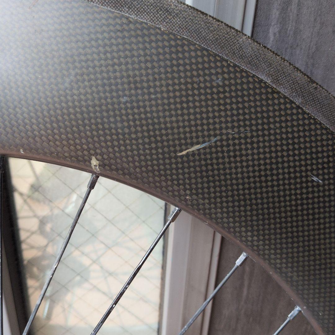 ピスト カーボンホイール リア 88mm - メルカリ