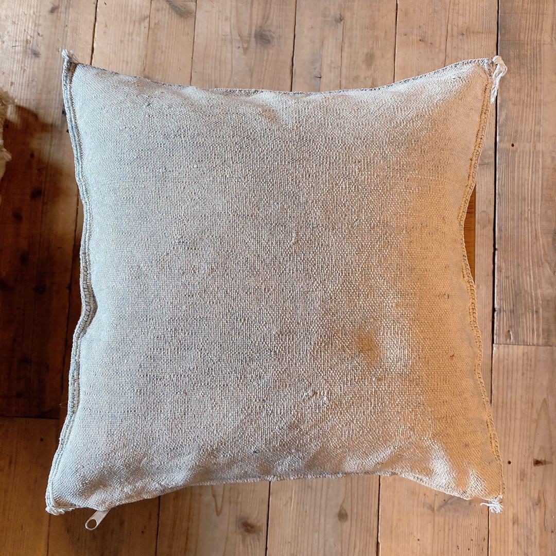 モロッコ製 カクタスシルク サブラ クッションカバー 約45×45cm 2個の