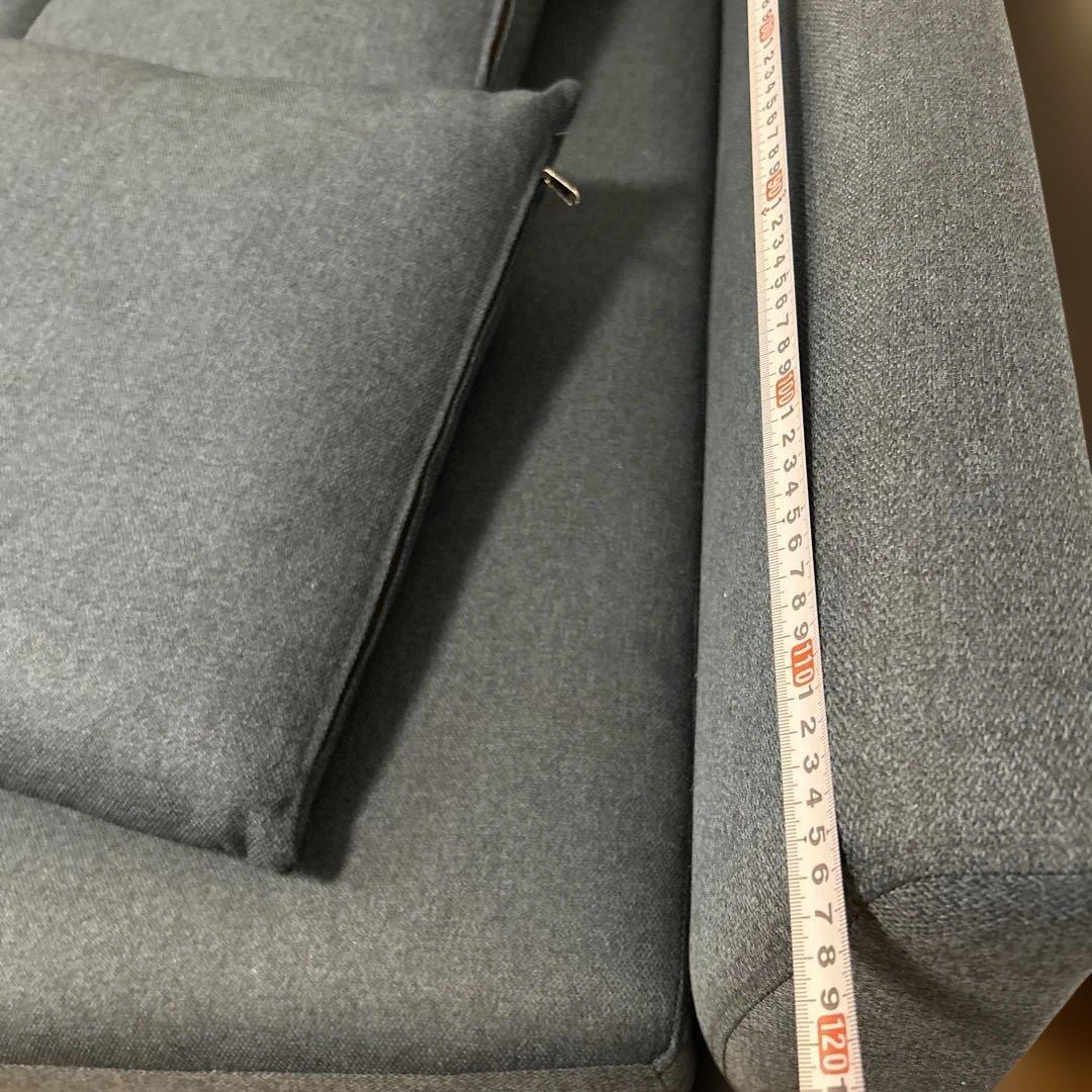 B*い様 ニトリ 3〜4人掛けソファ オットマン付き ネイビー - メルカリ