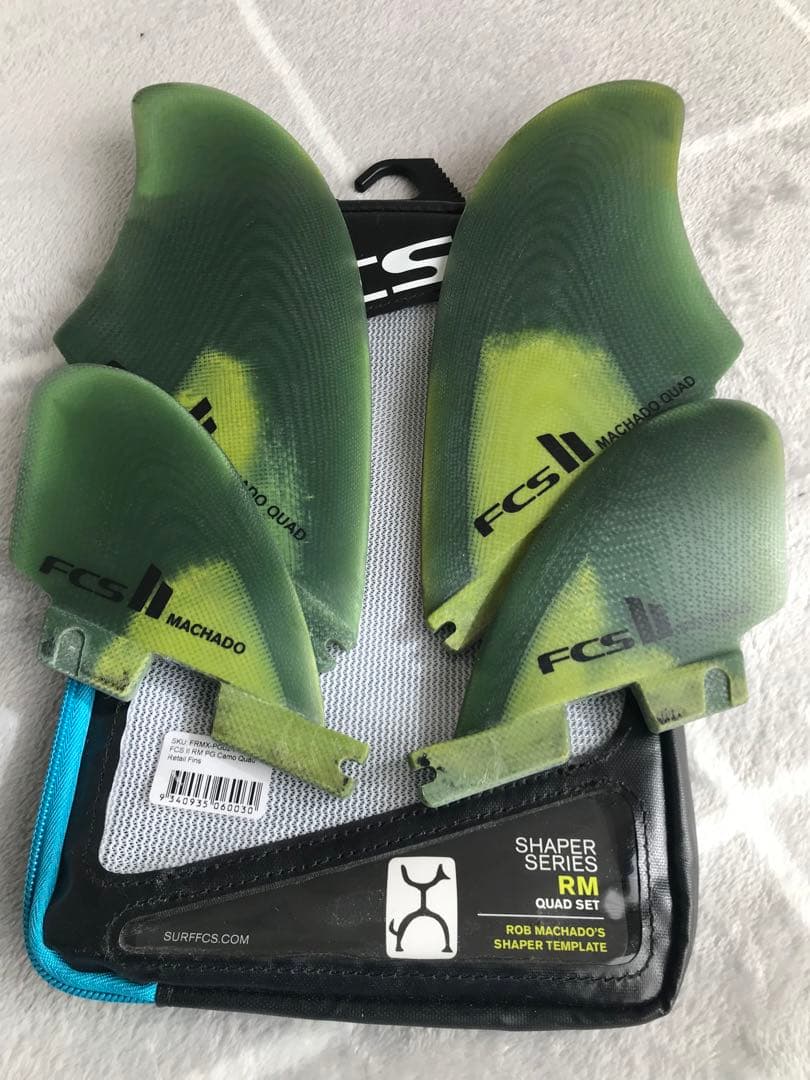 こちね　FCS2 Machado Quad Set フィン 4枚セット Machado Seaside Quad Fin Set - USEDSURF
