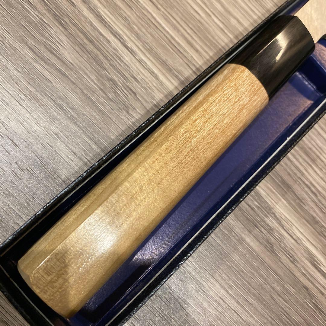 堺刃物守勝本鍛錬青紙2号柳刃包丁240ミリ水牛柄本霞研磨