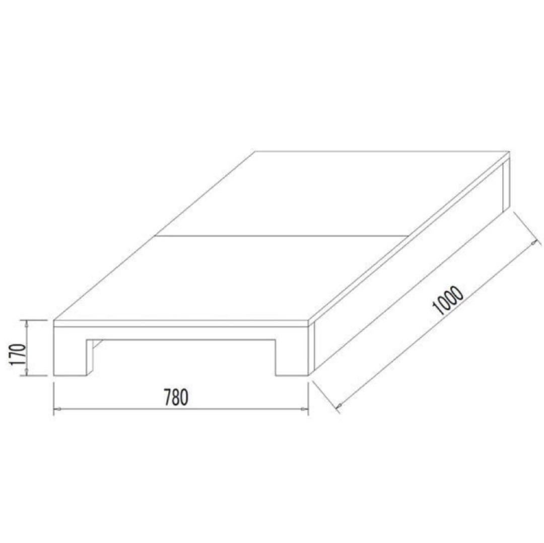 リクライニングチェアステージ(木製)モルタル風 カートなし - メルカリ