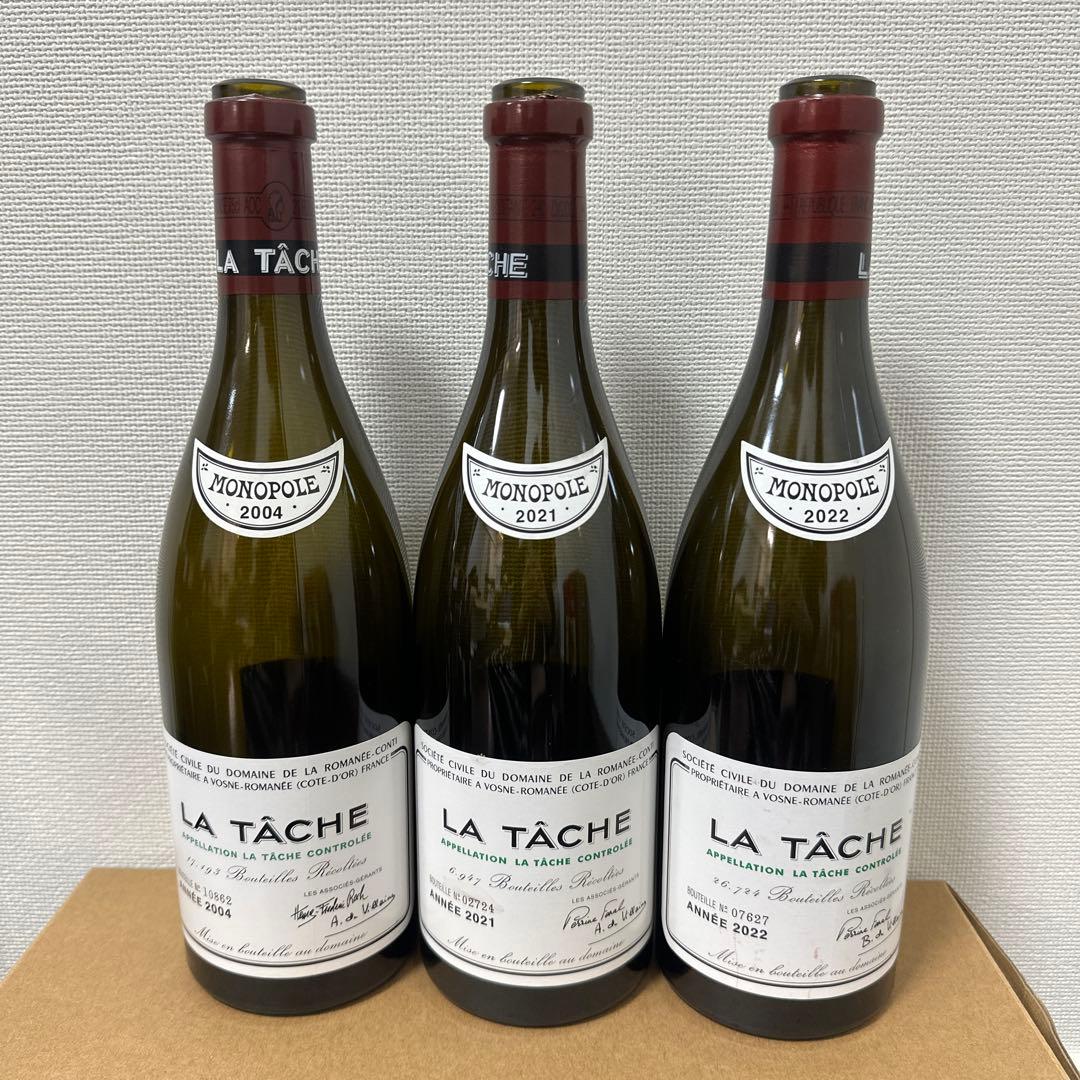 空き瓶 2022、2021年と2004年3本セットDRC La Tâche - メルカリ