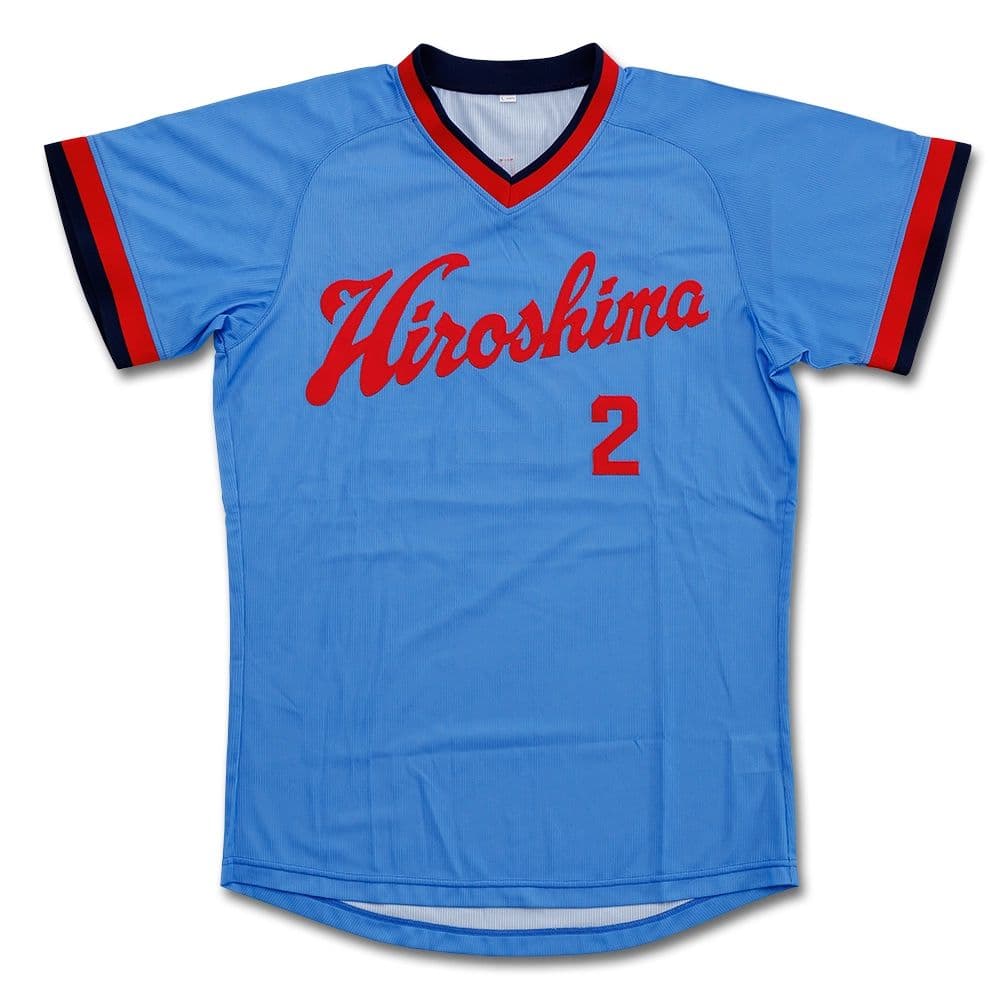 カープレジェンドユニフォーム高橋慶彦選手1977-1987ビジターOサイズ