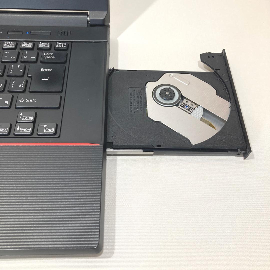 初心者✨快適・大画面・DVD✨赤・黒✨すぐ使えるノートパソコン◇T371-