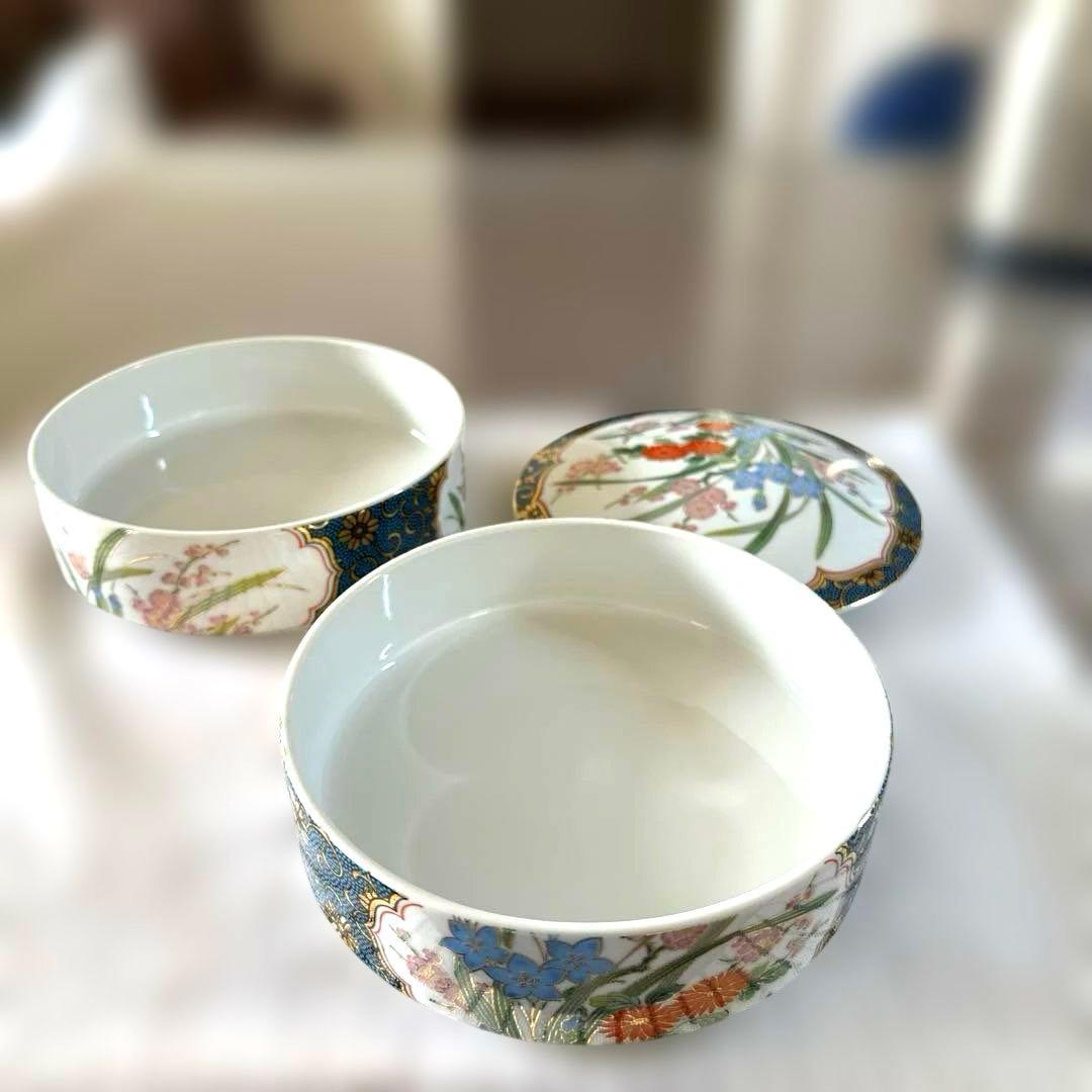 有田焼 幸山窯 花柄の陶器製2段重箱 - メルカリ