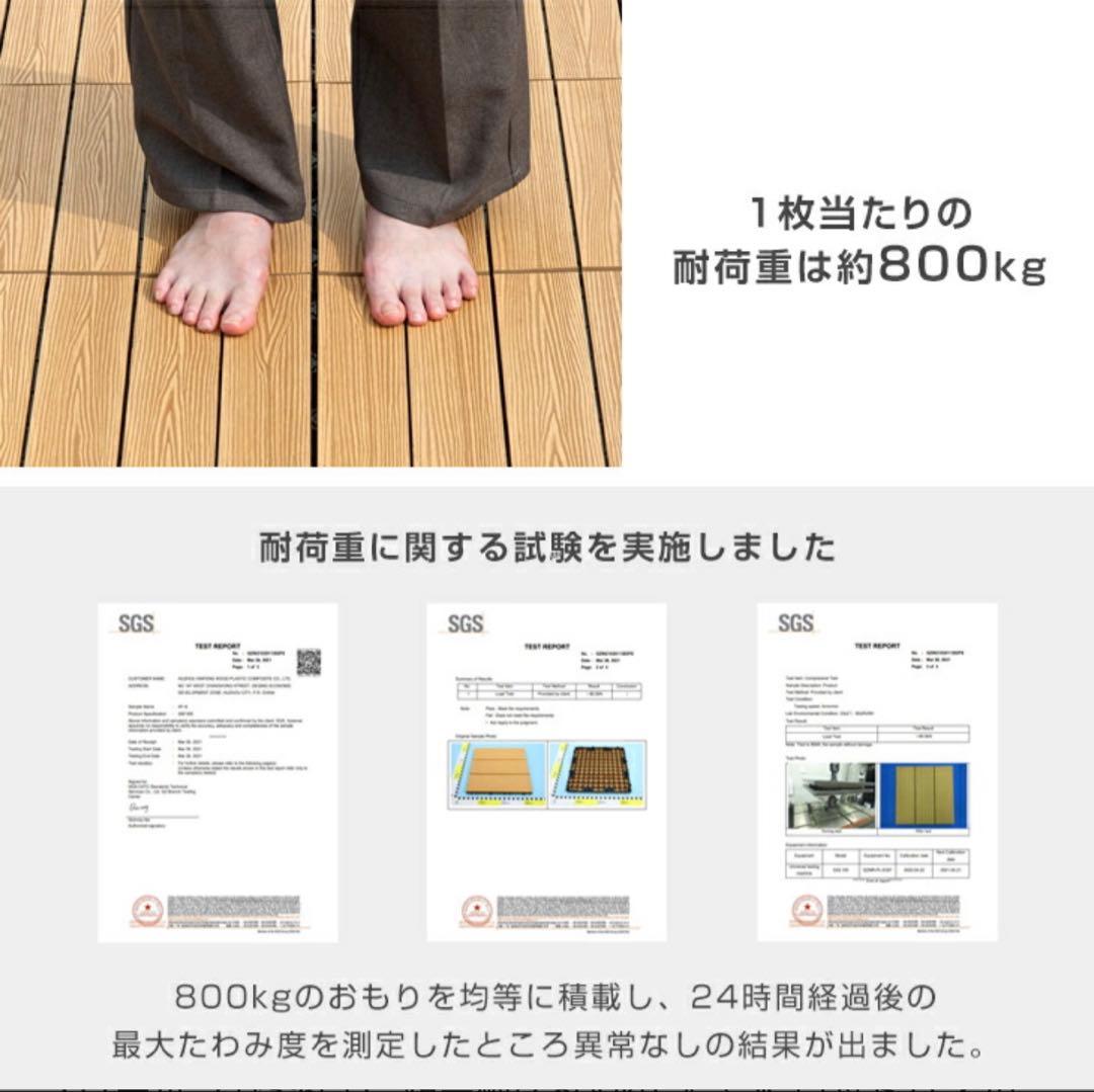 ウッドデッキパネル 30×30cm 9パターン選択可 新品未開封 189枚 - メルカリ